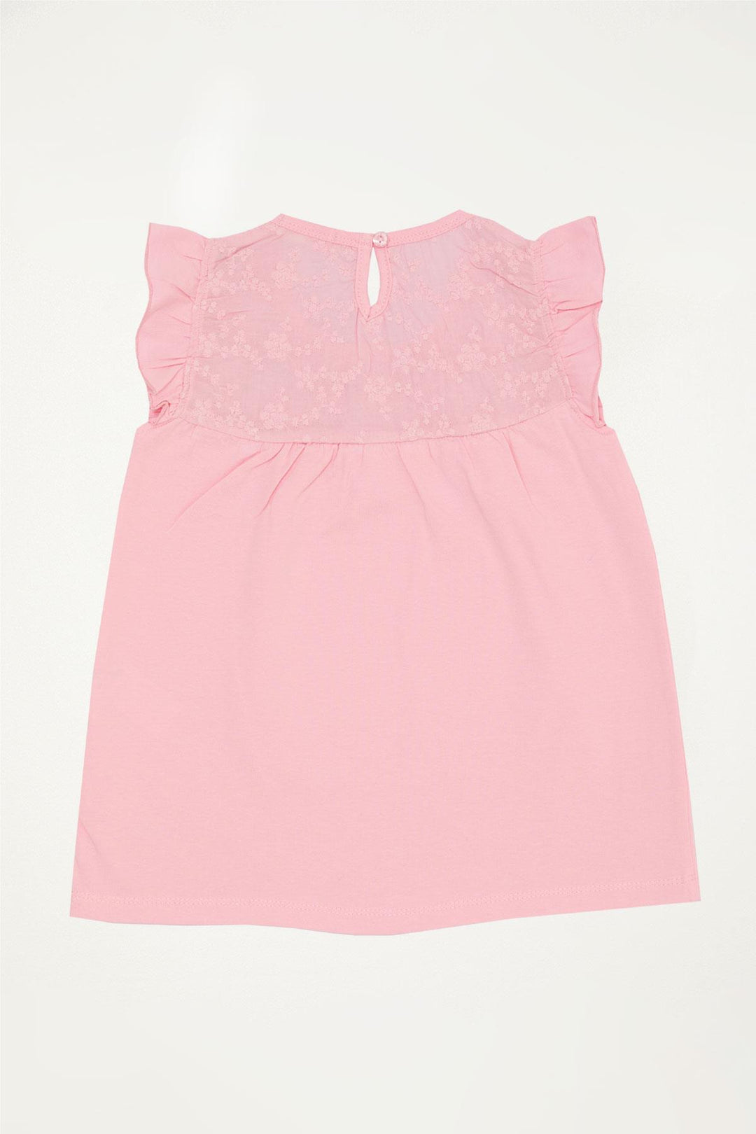 BRE Breeze Girl's T-shirt with Lace 4-8 Years, Powder - Hayward