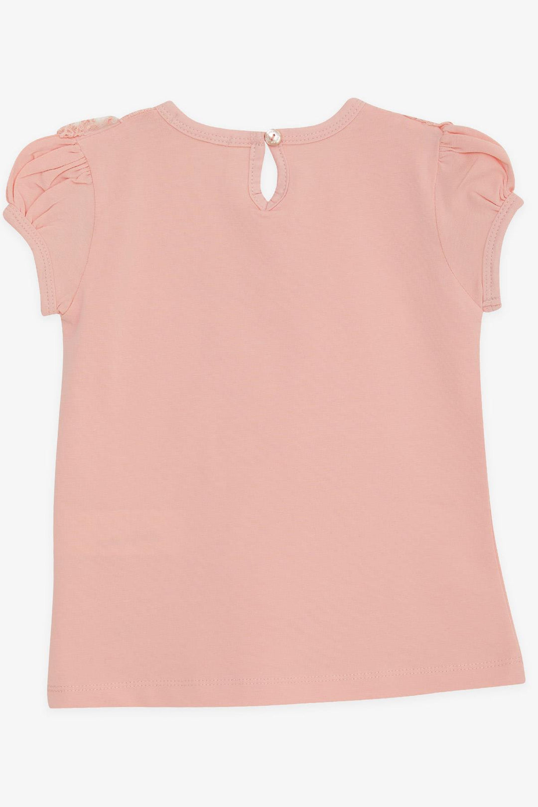 BRE Breeze Girl's T-shirt with Lace 1.5-5 Years, Salmon - Acámbaro