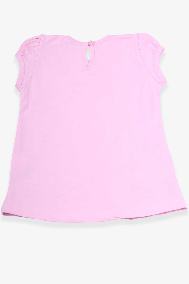 BRE Breeze Girl's T-Shirt with Ruffles and Lace, 3-8 Years, Powder - Melun