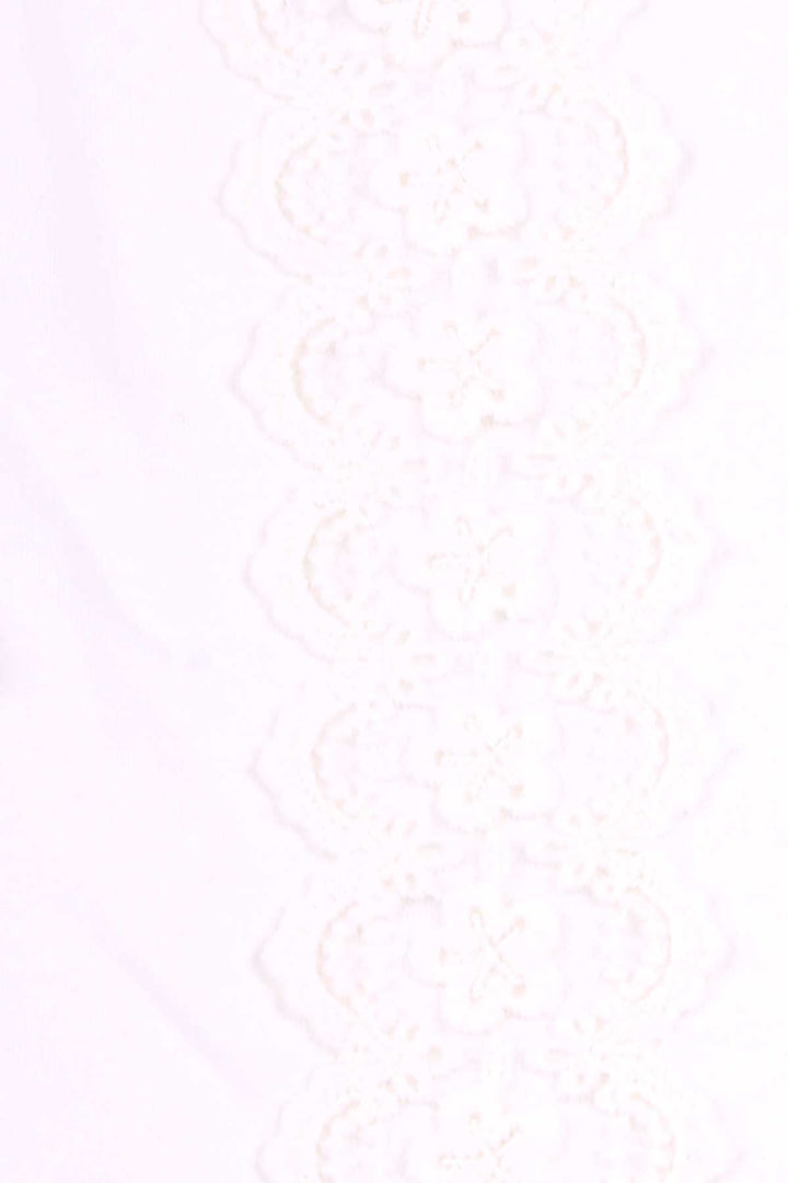 BRE Breeze Girl's T-Shirt with Ruffles and Lace, 3-8 Years, Beige - Fort Worth