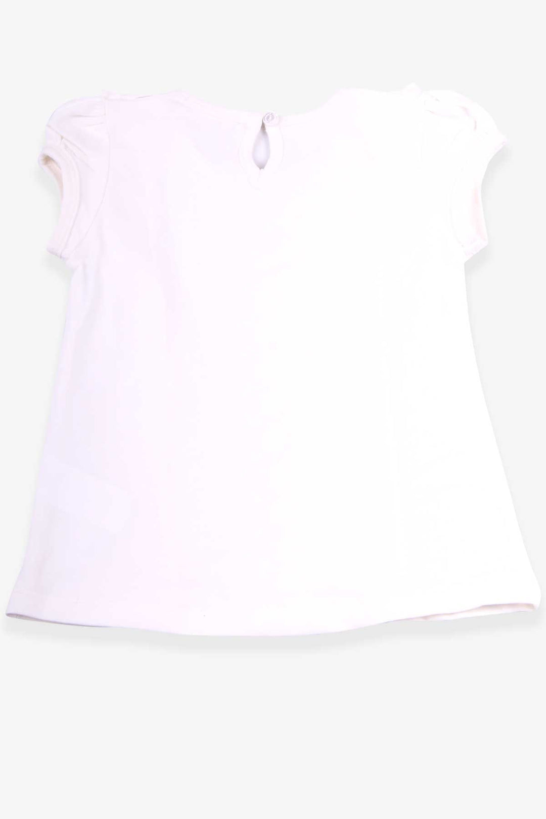 BRE Breeze Girl's T-Shirt with Ruffles and Lace, 3-8 Years, Beige - Fort Worth