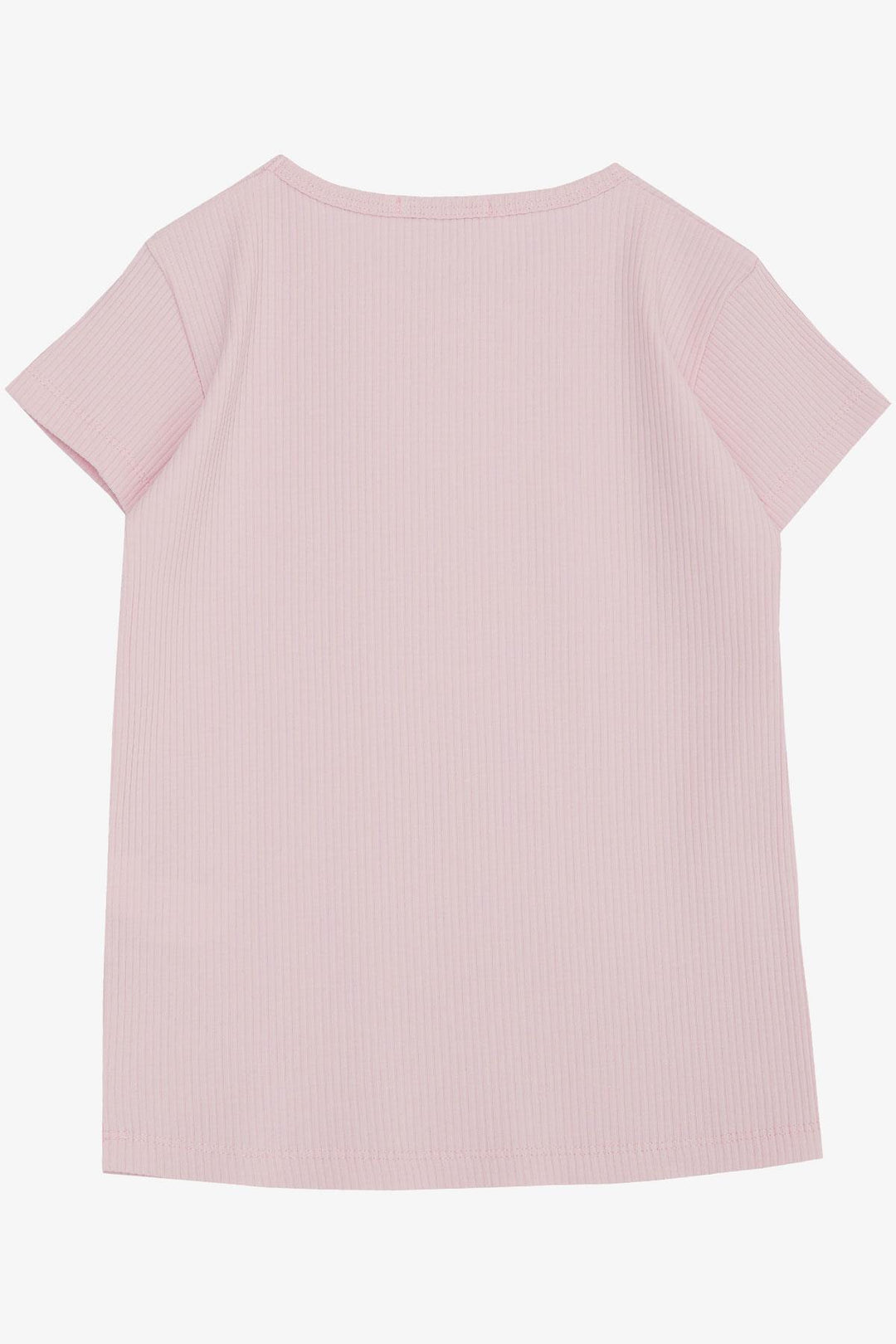 BRE Breeze Girl's T-shirt with Lace Trim and Ruffle, 4-8 Years, Pink - Glendora