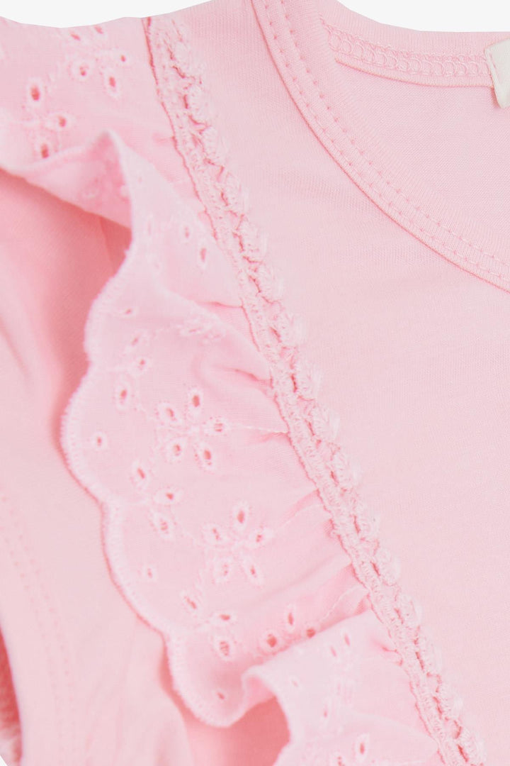 BRE Breeze Girl's T-shirt with Lace 1.5-5 Years, Pink - Yalta