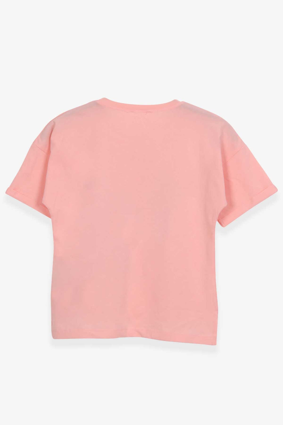 BRE Breeze Girl's T-shirt Heart Printed with Glitter 96 Years, Salmon - Chaves