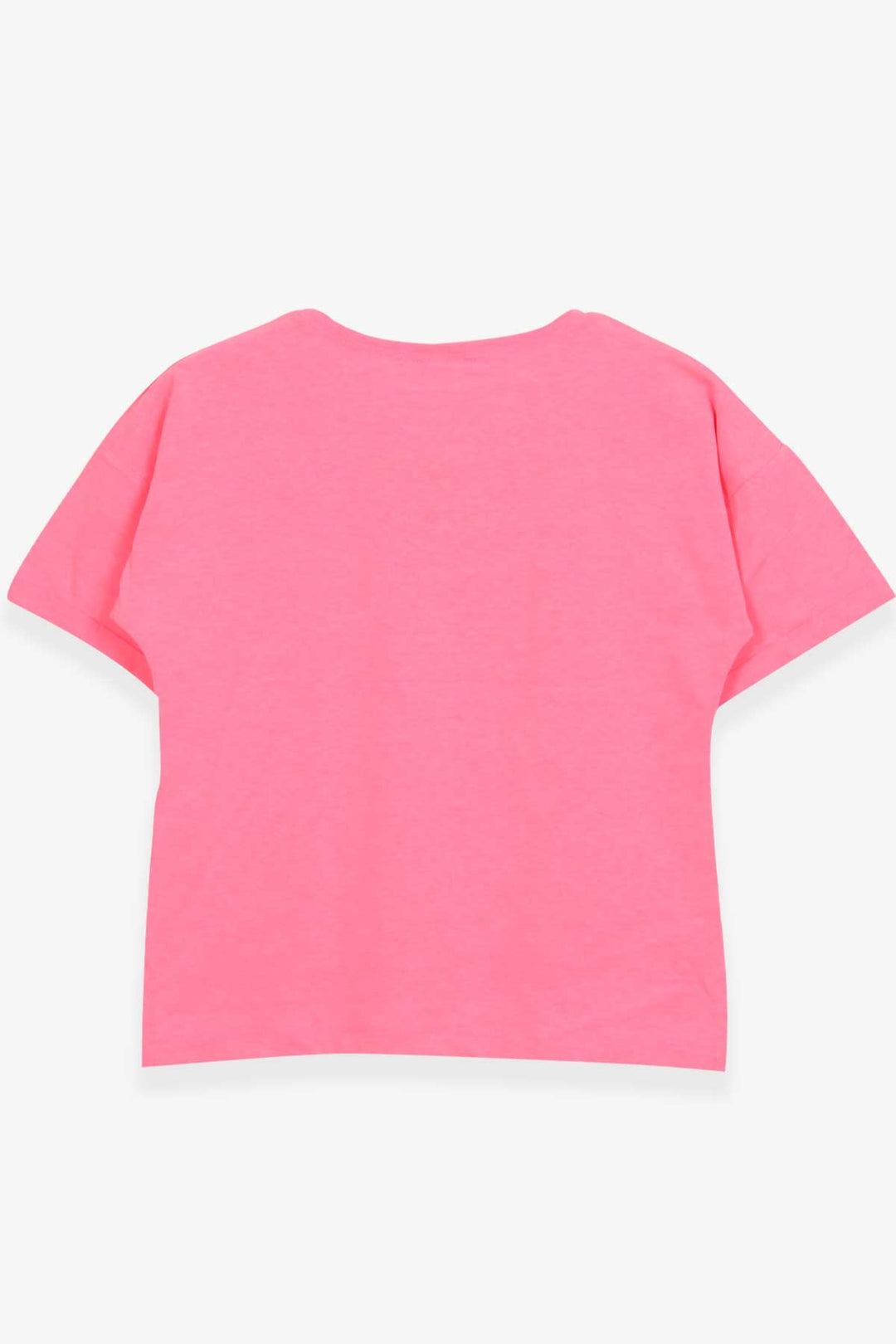 BRE Breeze Girl's T-shirt Heart Printed with Glitter for Girls 96 Years, Neon Pink - Conway