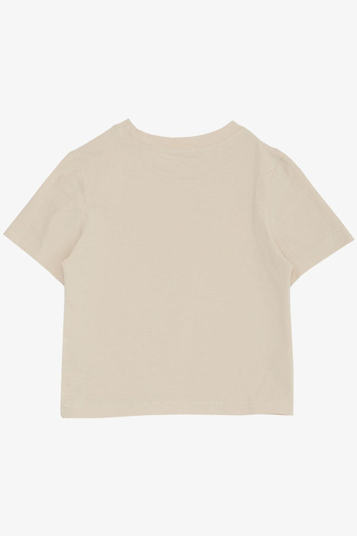BRE Breeze Girl's T-shirt Belt Length Basic 94 Years, Beige - Siegburg