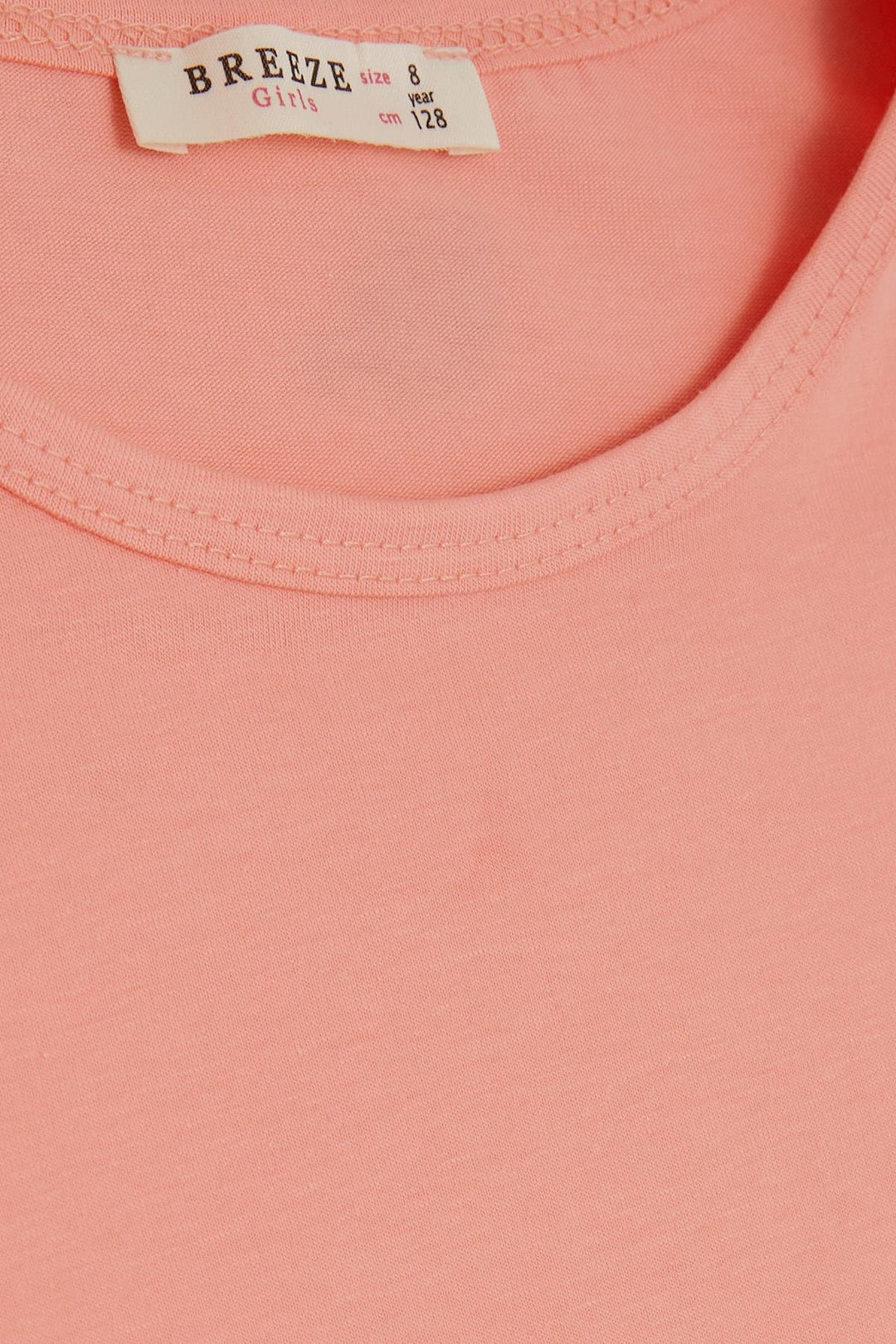 BRE Breeze Girl's T-shirt with Tulle Sleeves, 82 Years, Salmon - Waxahachie