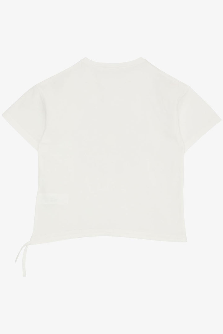 BRE Breeze Girl's T-shirt with Daisy Print 72 Years, Ecru - Ingelheim