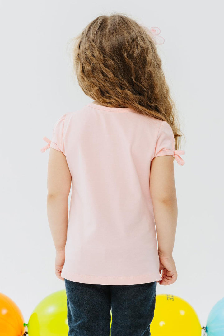 BRE Breeze Girl's T-shirt Party Time Happy Girls Printed 2-6 Years, Pink - Tooele