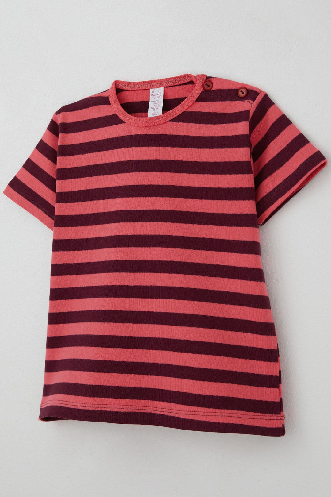 BRE Breeze Girl's T-shirt Striped Coral 1-4 Years - Ossining