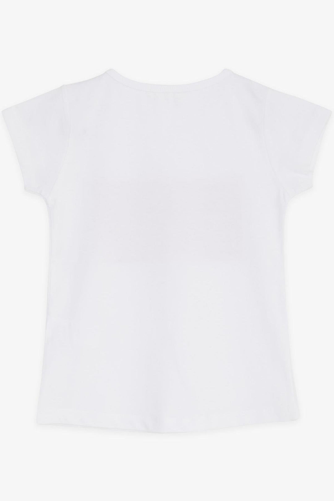 BRE Breeze Girl's T-shirt with Sequined Crescent Star, White, 64 Years - Santa Monica