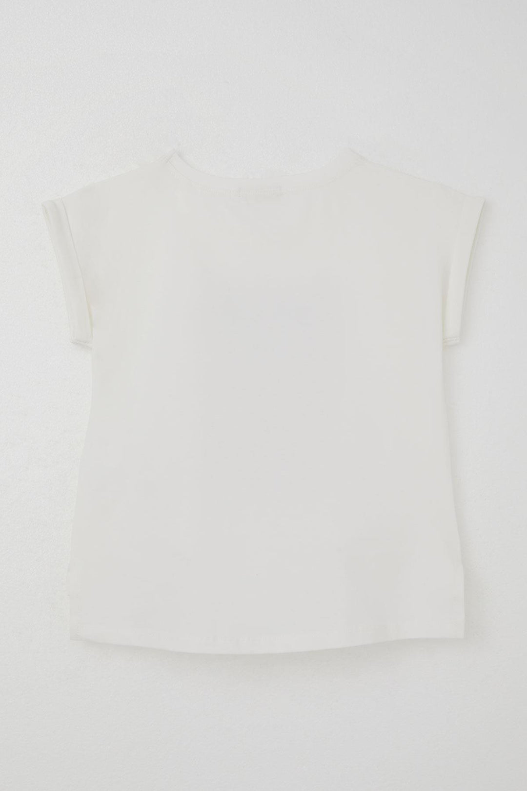 BRE Breeze Girl's T-shirt Love Themed Heart Bow Printed 106 Years, Ecru - Finglas