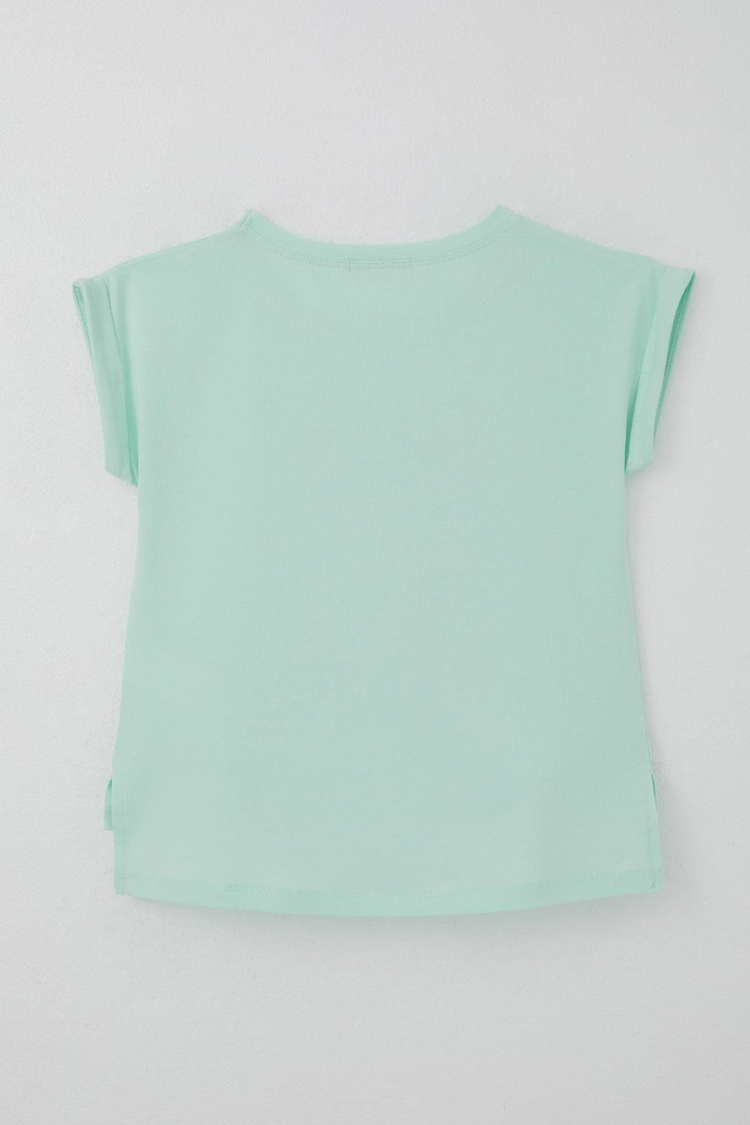 BRE Breeze Girl's T-shirt Love Themed Heart Bow Printed 106 Years, Aqua Green - Moers