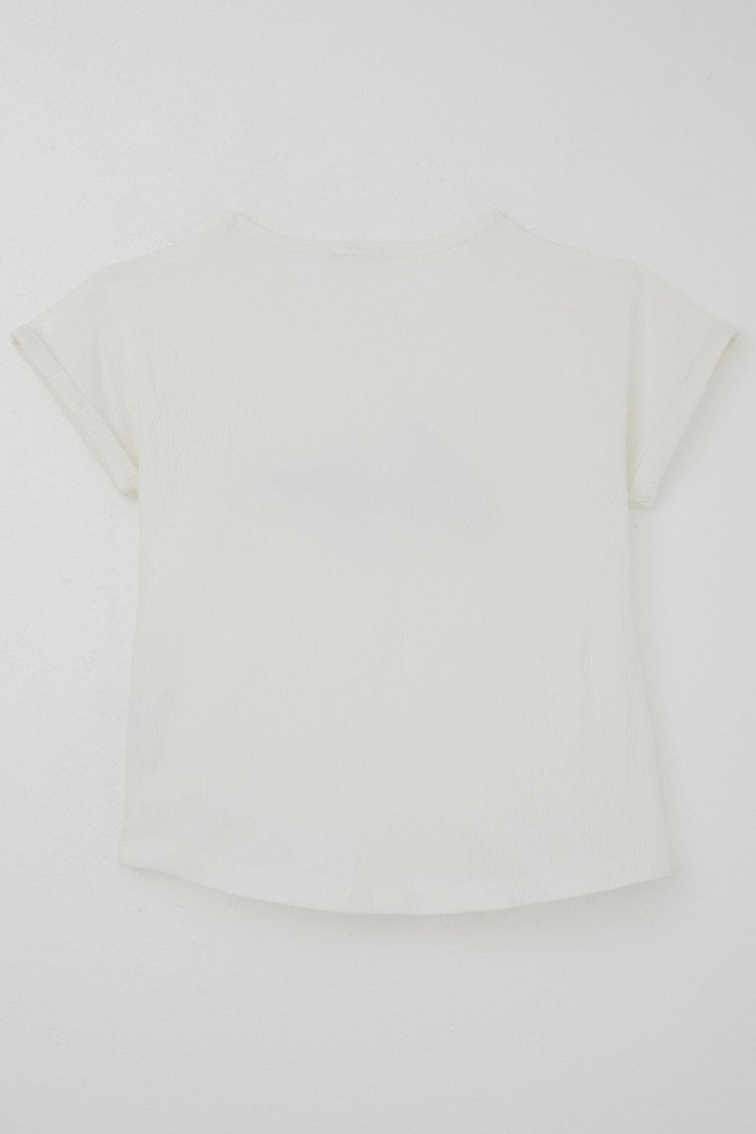 BRE Breeze Girl's T-shirt Love Themed Printed with Glitter 94 Years, Beige - Vaciamadrid