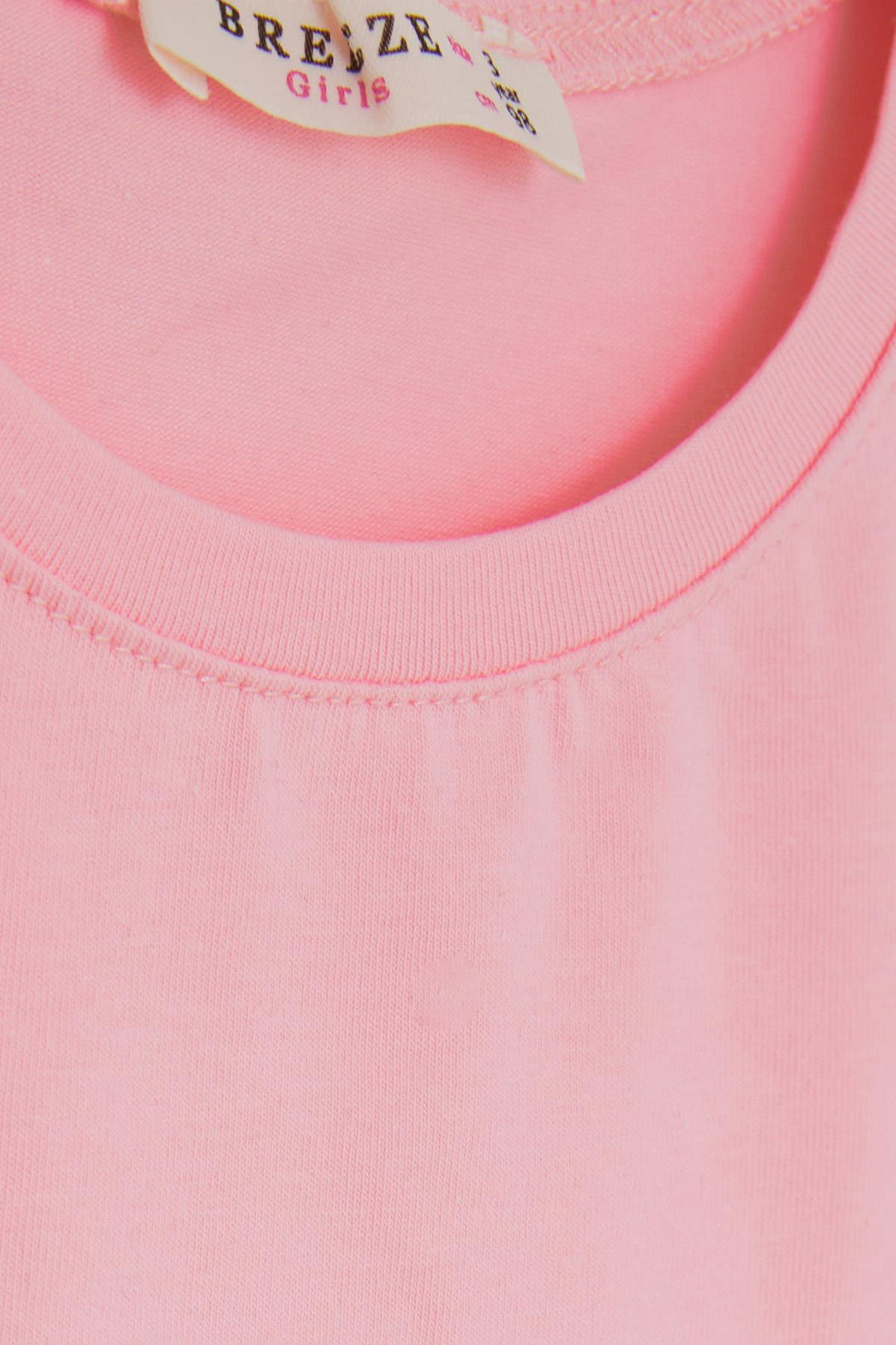 BRE Breeze Girl's T-shirt Cute Girl Printed with Lace Waist 1-4 Years, Pink - Atlanta
