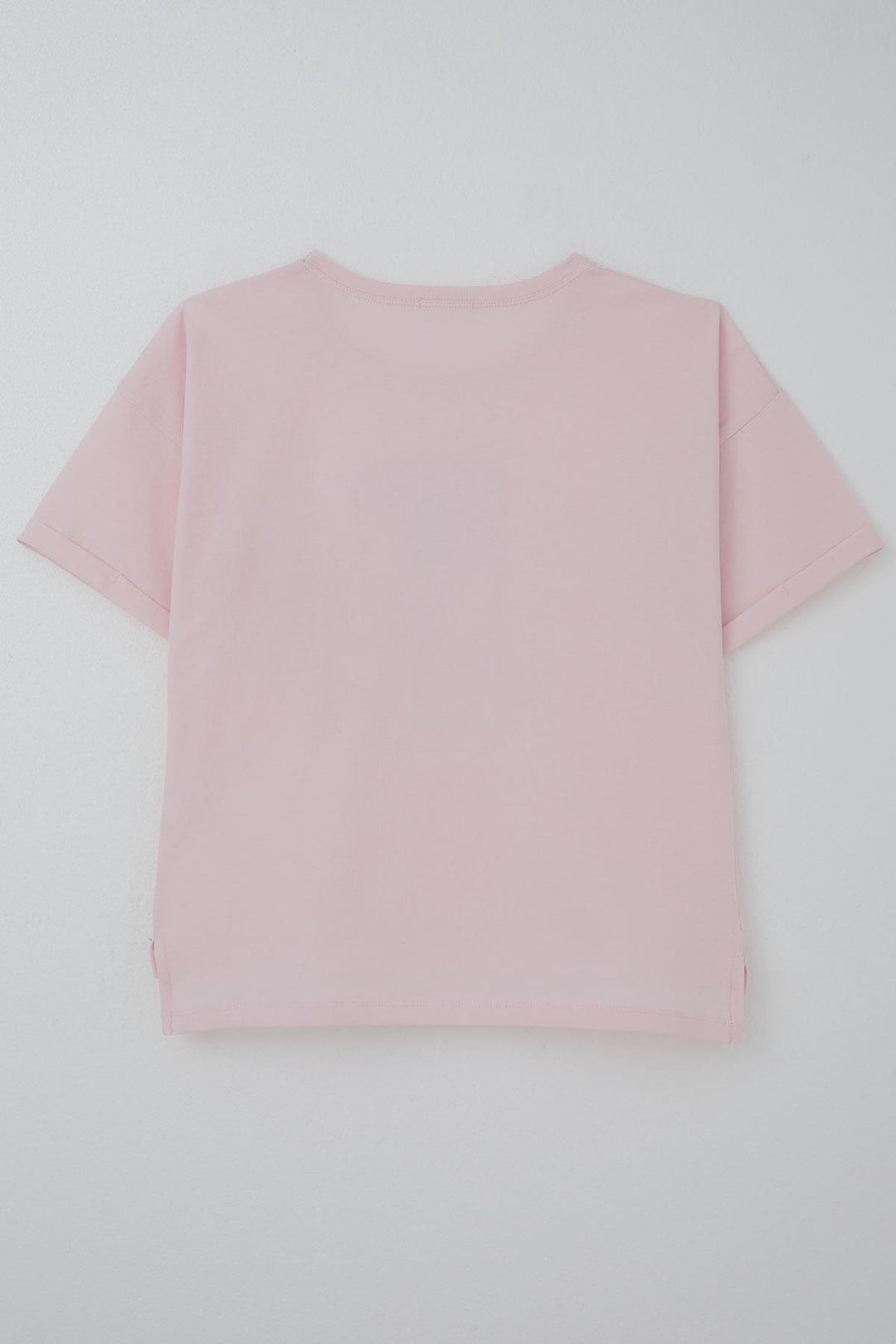 BRE Breeze Girl's T-shirt with Stone Accessories Flower Printed 96 Years, Pink - Marano di Napoli