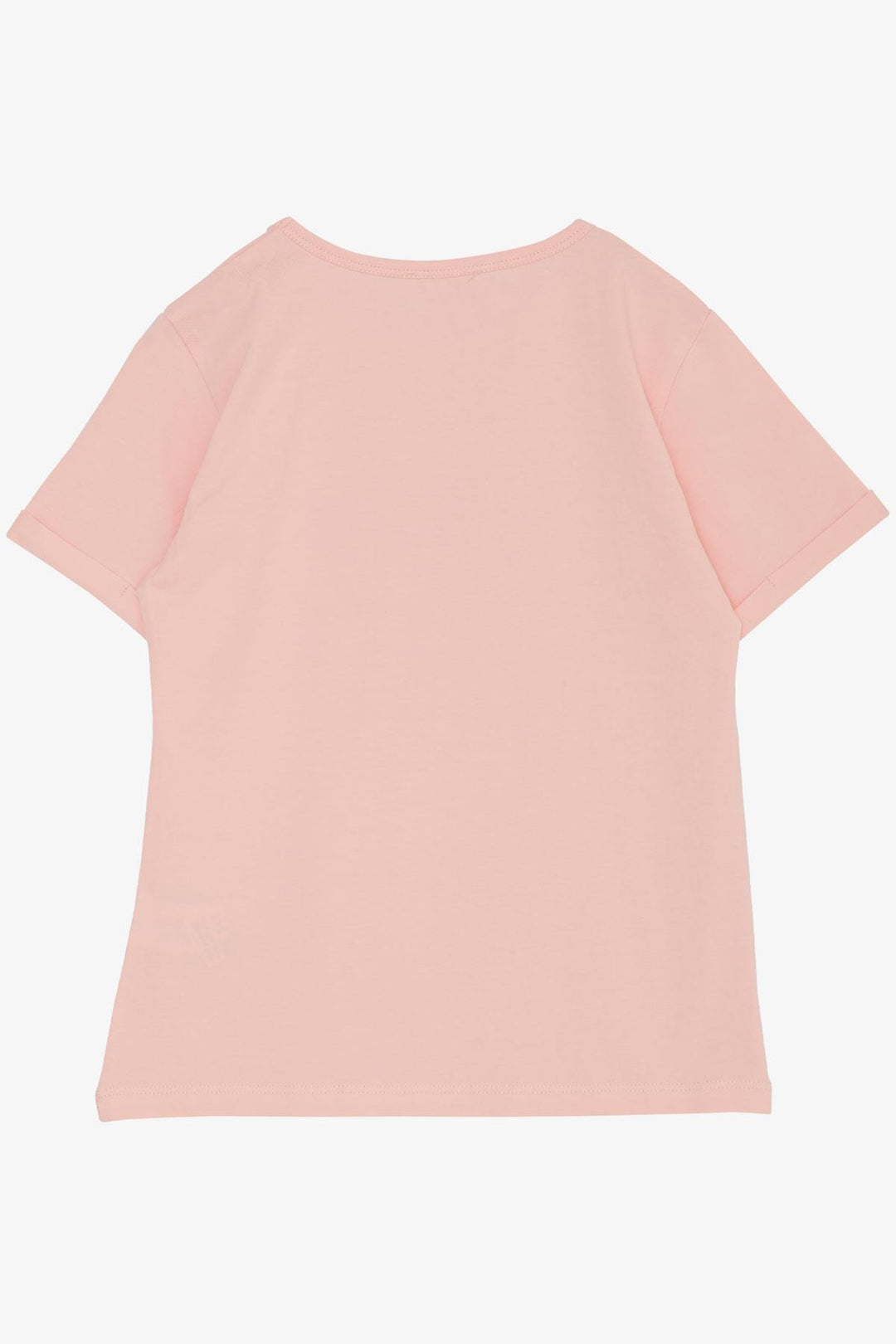 BRE Breeze Girl's T-shirt with Rhinestone Writing & Heart Print, 84 Years, Pink - Ciampino
