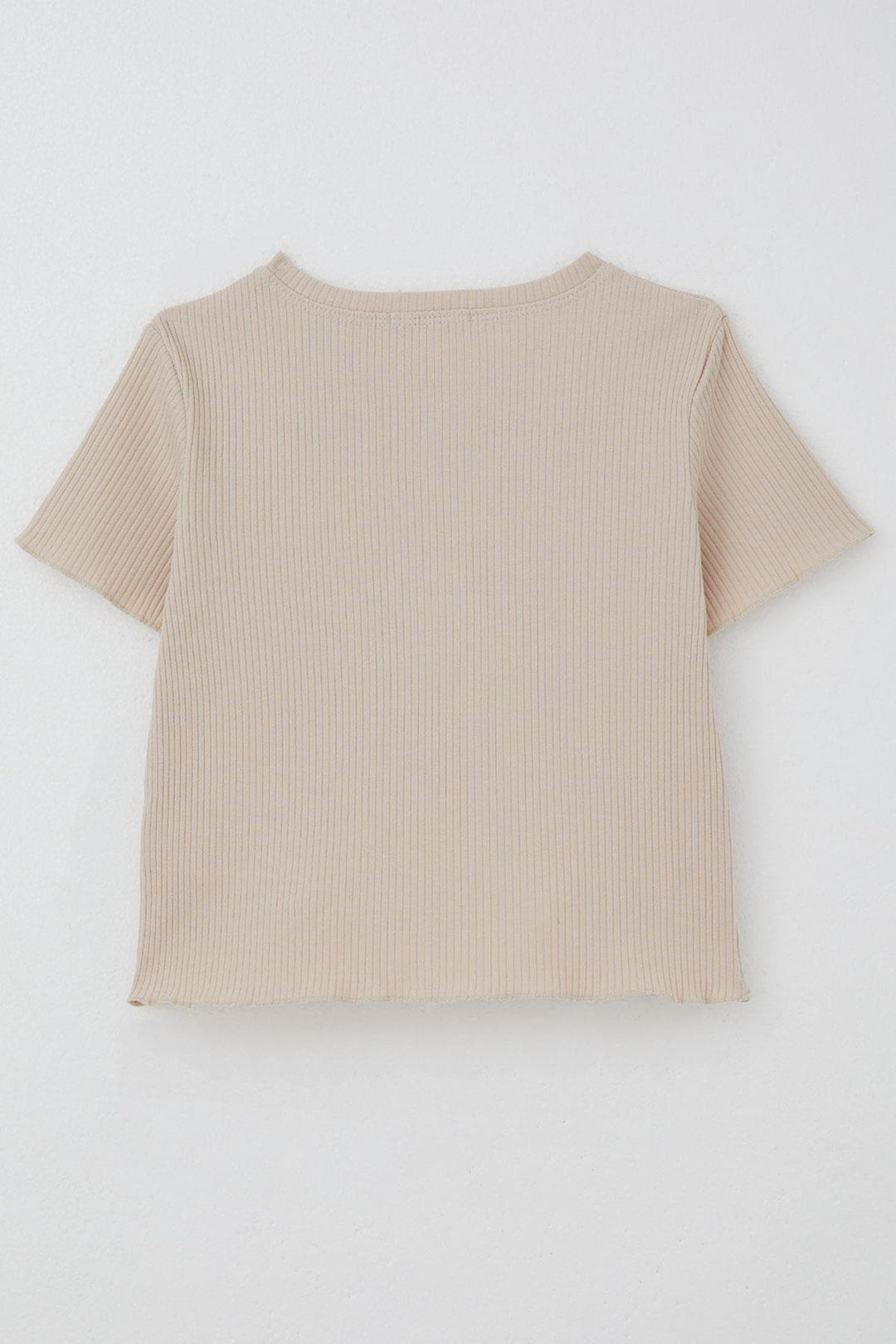 BRE Breeze Girl's T-shirt Tulle Flower Embroidered Beaded Belt Size 84 Years, Beige - Pordenone