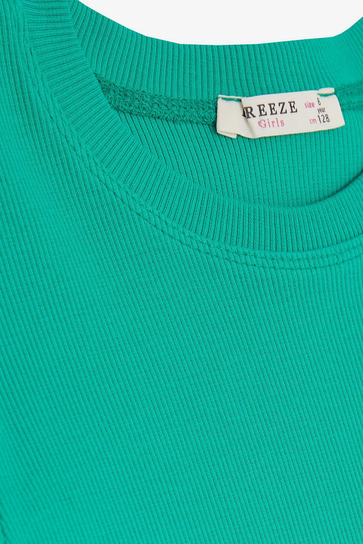 BRE Breeze Girl's T-Shirt with Ruched Sides, 84 Years, Green - Naucalpan de Juárez