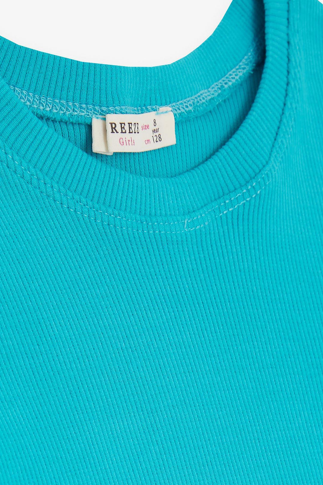 BRE Breeze Girl's T-Shirt with Ruched Sides, 84 Years, Turquoise - Nettuno