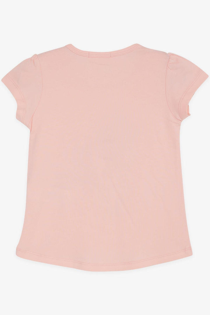 BRE Breeze Girl's T-shirt Summer Themed Cool Girl Printed 2-6 Years, Salmon - Gaithersburg