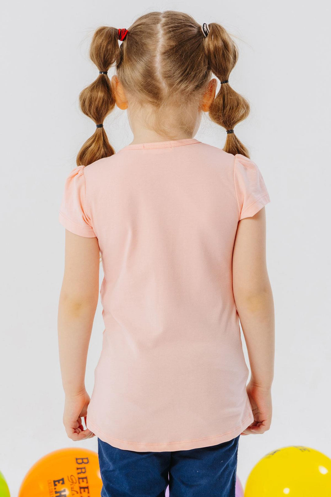 BRE Breeze Girl's T-shirt Summer Themed Cool Girl Printed 2-6 Years, Salmon - Gaithersburg