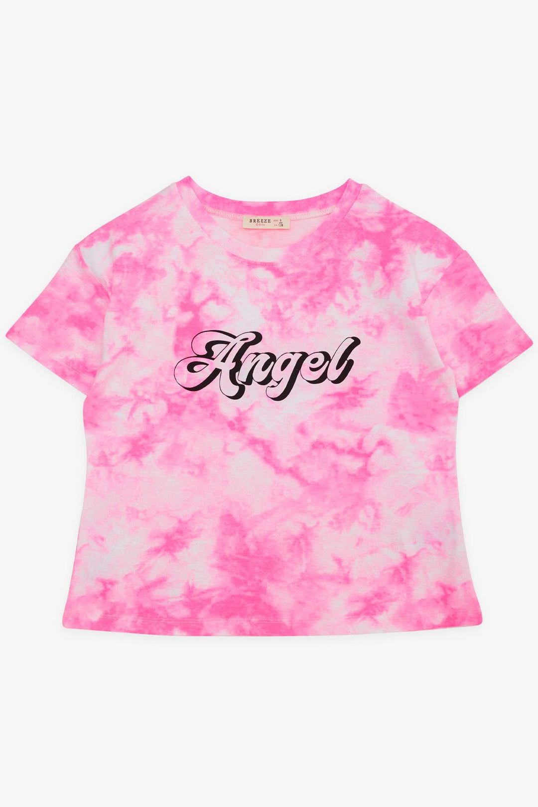 BRE Breeze Girl's T-shirt with Printed Text, 84 Years, Neon Pink - Bamberg