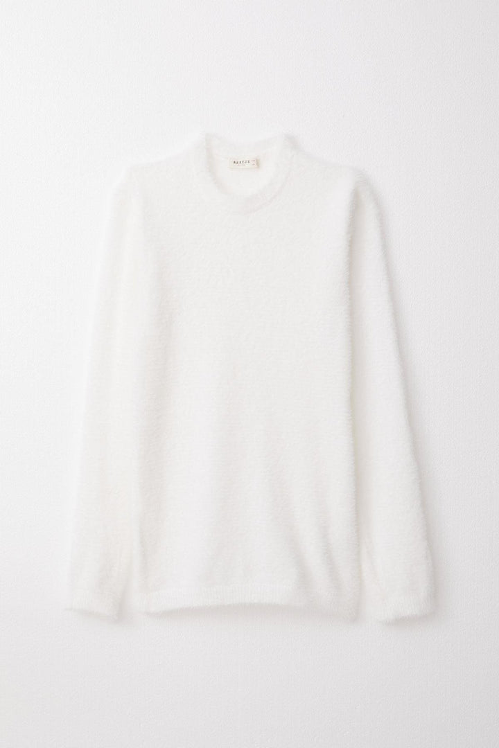 BRE Breeze Girl's Basic Sweater, White, 84 Years - Hartlepool