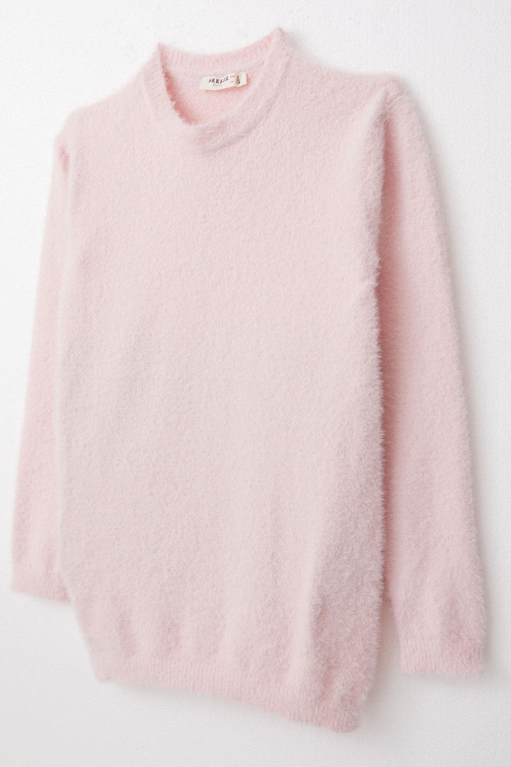 BRE Breeze Girl's Basic Sweater 84 Years, Pink - Silao