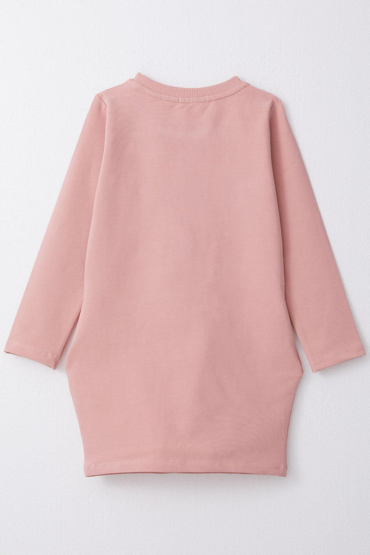 BRE Breeze Girl Child Tunic Dress with Hat Girl Printed 50 Years, Rose Pink - Livonia
