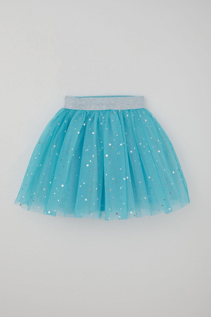 BRE Breeze Girl Child Tutu Skirt Silver Star & Moon Patterned 50 Years, Blue - Rueil-Malmaison