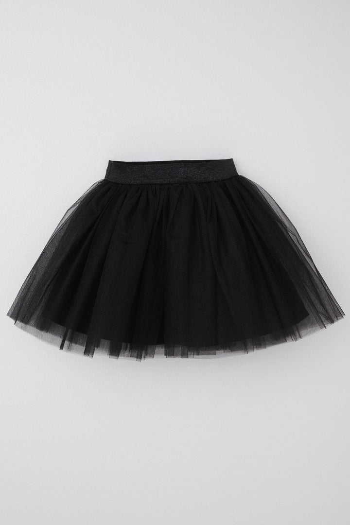 BRE Breeze Girl's Tutu Skirt with Glittery Elastic Waistband 50 Years, Black - Gresham