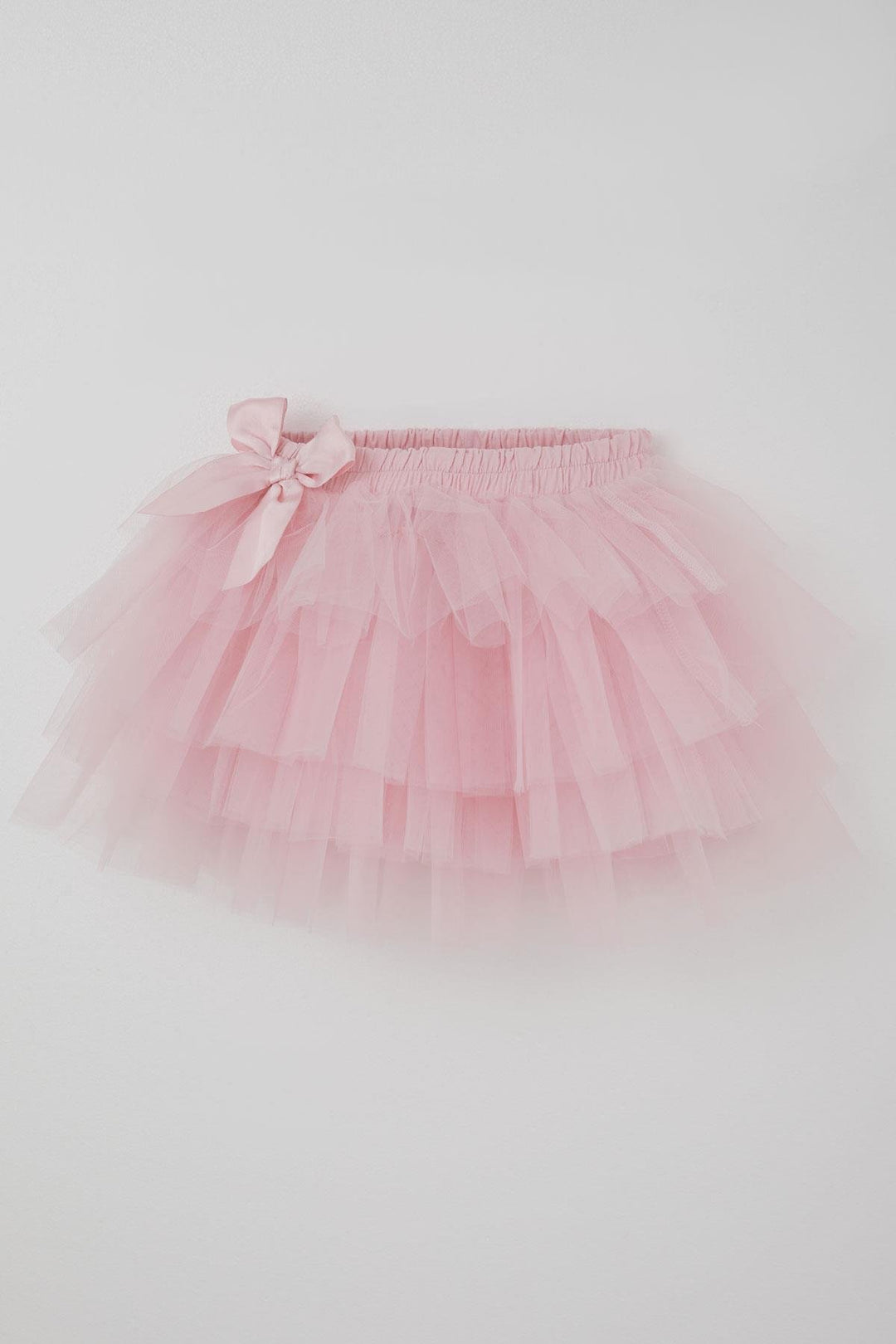 BRE Breeze Girl Child Tutu Skirt Tulle Detailed Layered Bow Accessorized 4-8 Years, Pink - Lowell