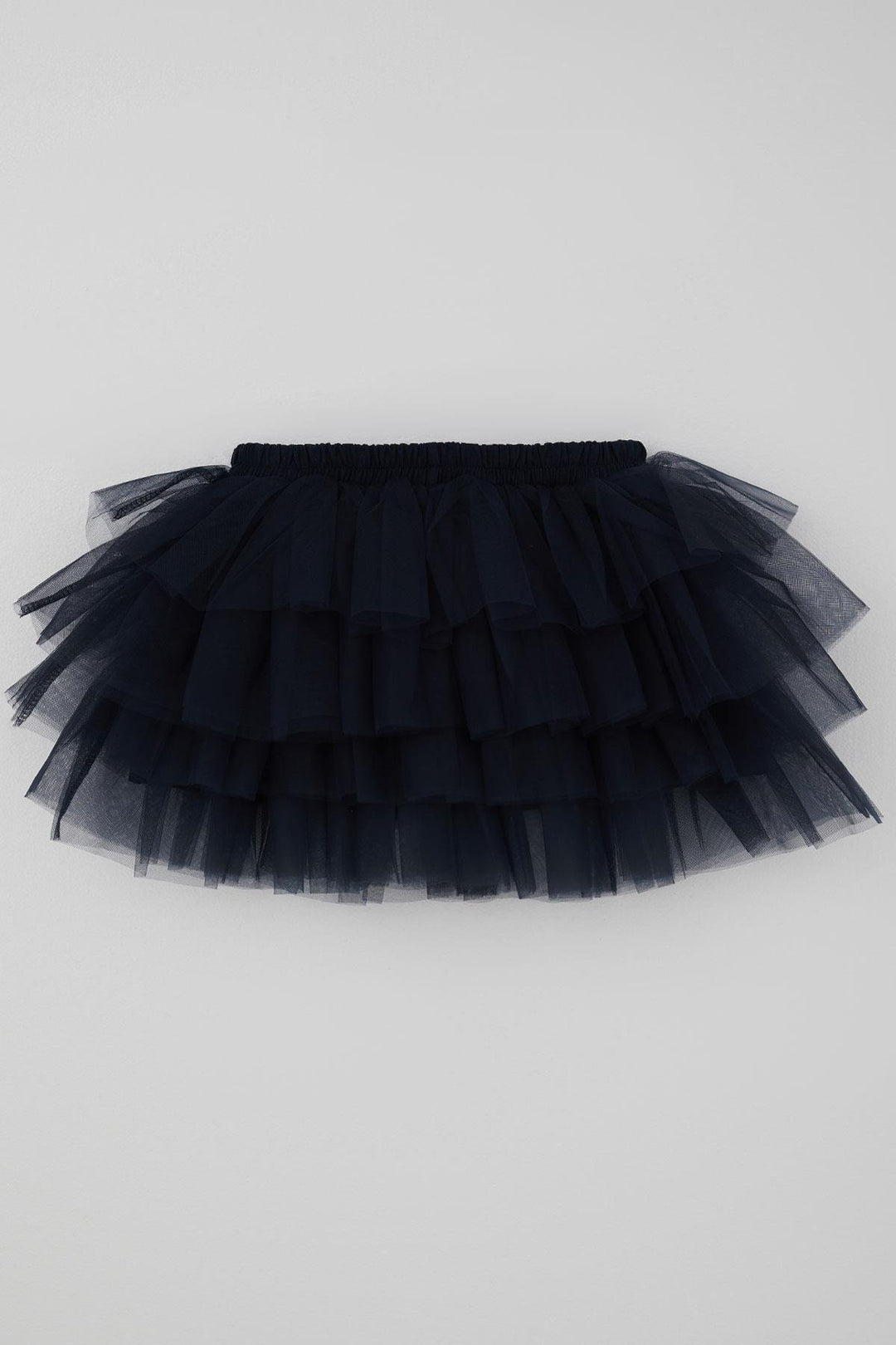 BRE Breeze Girl's Tutu Skirt Tulle Detailed Layered with Bow Accessory 4-8 Years, Navy Blue - Rîbniţa