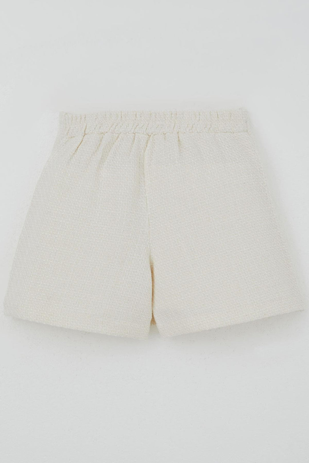 BRE Breeze Girl Child Corduroy Shorts Skirt Set Button Accessorized Self-patterned 50 Years, Ecru - Norfolk