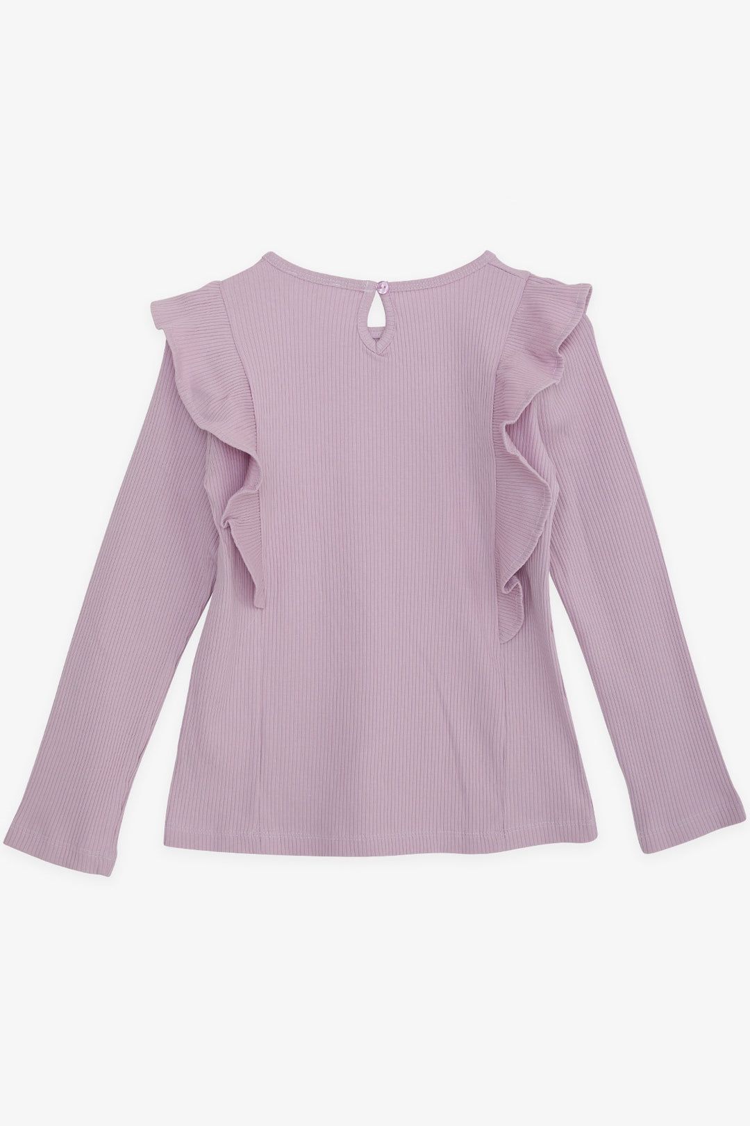 BRE Breeze Girl's Long Sleeve Frilly Blouse 4-8 Years, Light Lilac - Wheeling