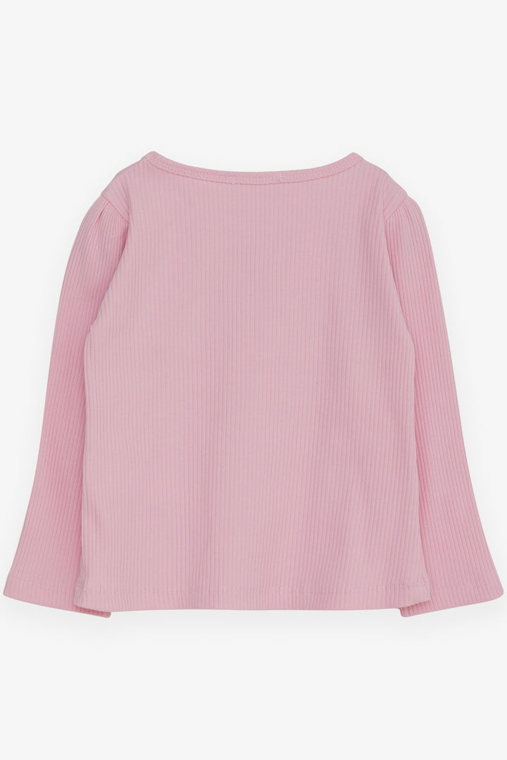 BRE Breeze Girl Child Long Sleeve Blouse with Lace Bow 3-8 Years, Pink - Alvarado