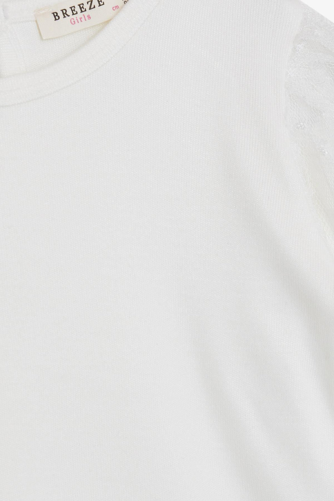 BRE Breeze بلوزة بأكمام طويلة للفتيات الصغيرات من التول 3-7 سنوات، إكرو - بوخارست