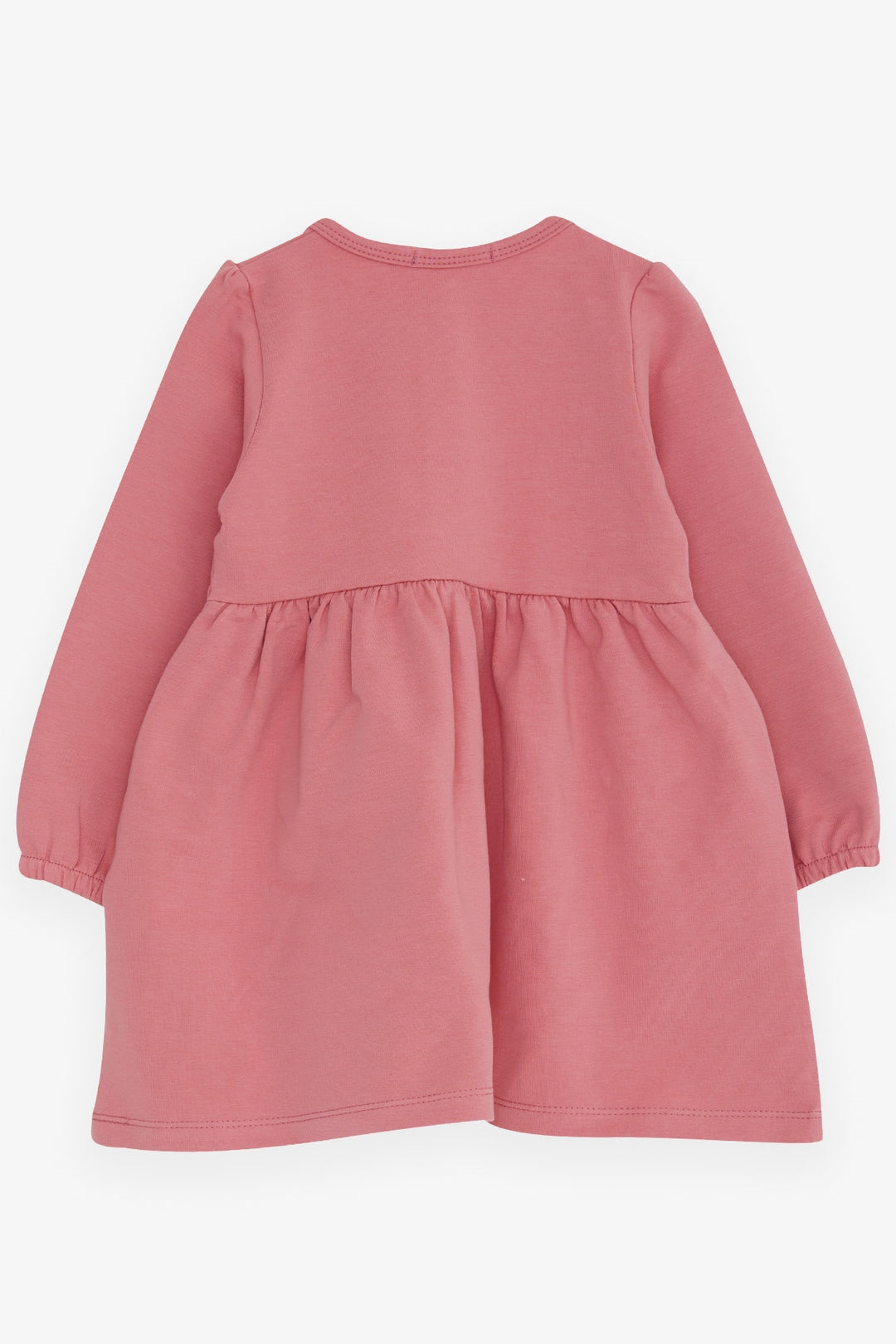 BRE Breeze Girl Child Long Sleeve Dress with Bear Accessory, 2-6 Years, Rose Pink - Maricopa