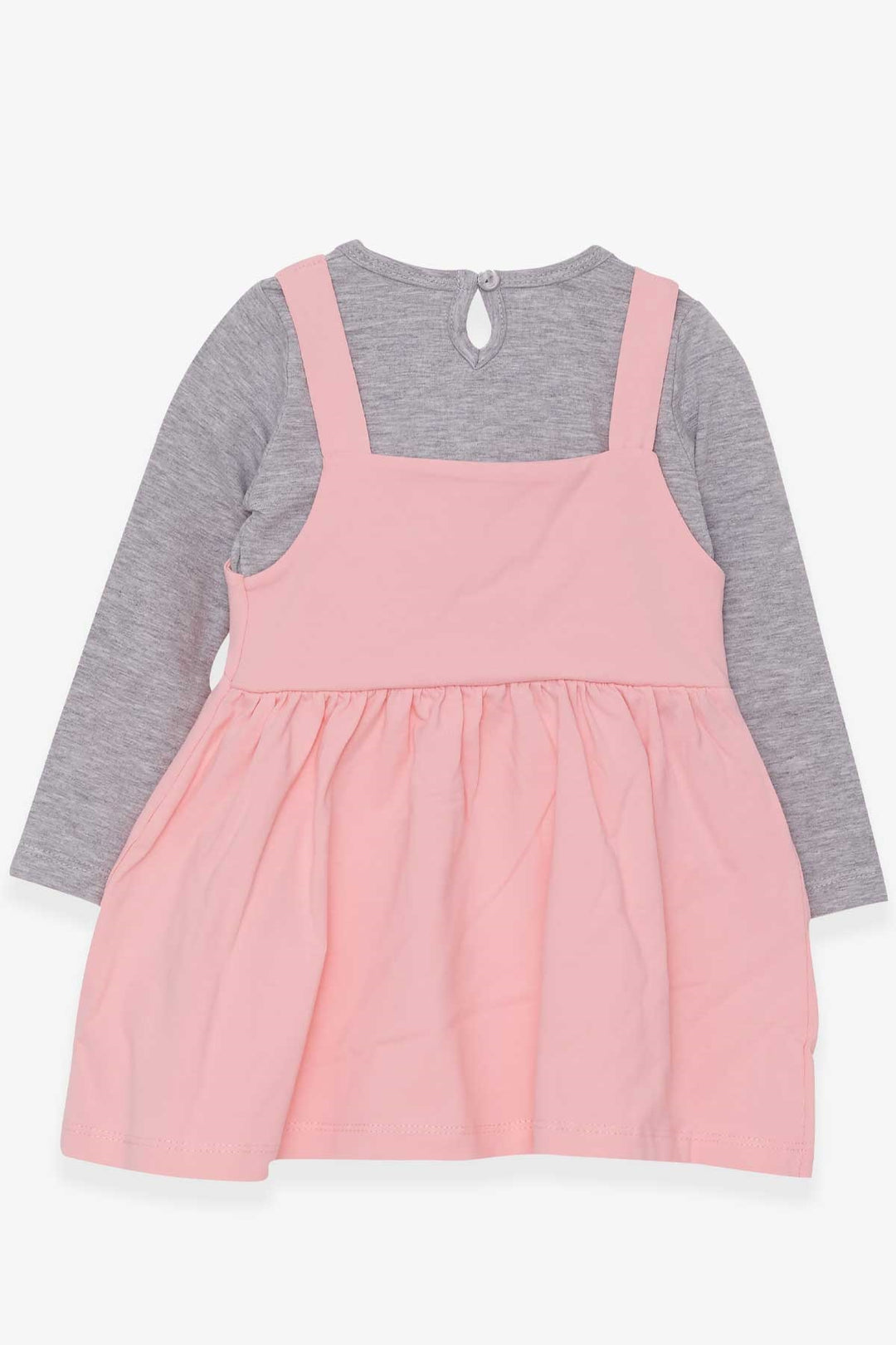 BRE Breeze Girl Child Long Sleeve Dress with Bear Accessory 2-6 Years, Powder - Morecambe