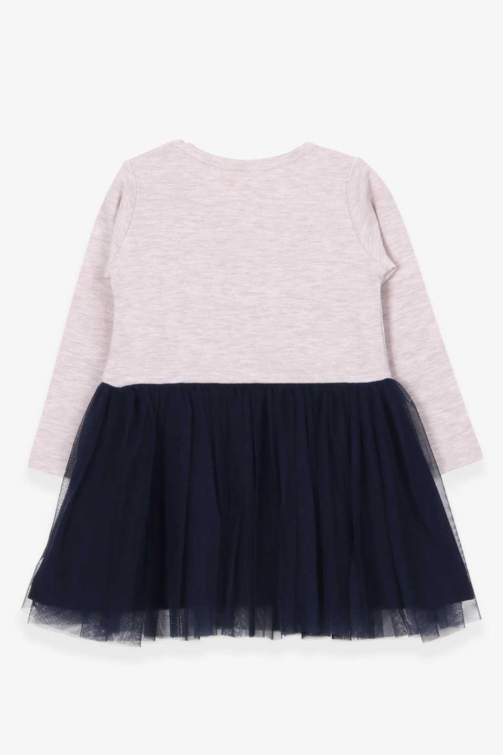 BRE Breeze Girl Child Long Sleeve Dress Printed 1.5-5 Years, Beige Melange - Bollate