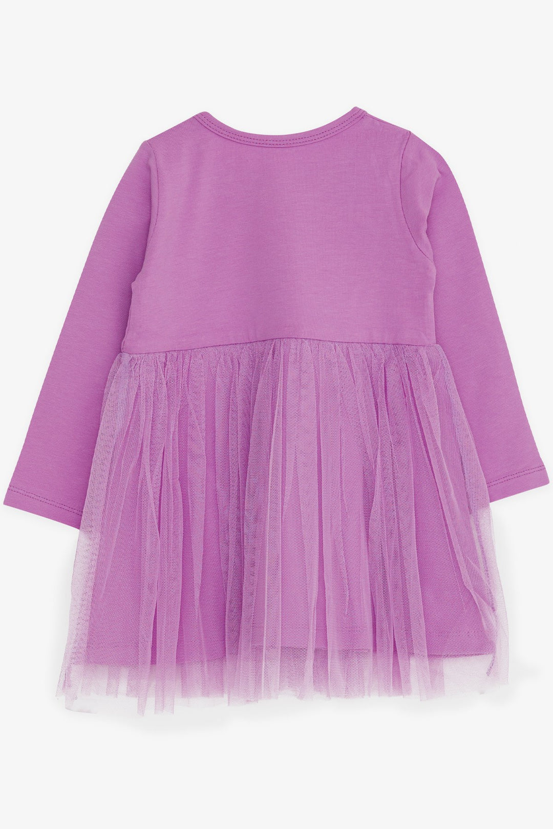BRE Breeze Girl Child Long Sleeve Dress Printed Tulle 1.5-5 Years, Lilac - Roswell