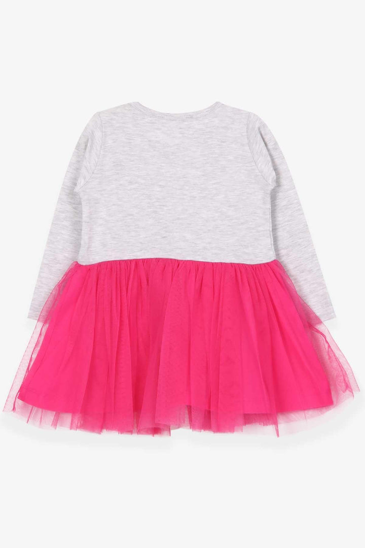 BRE Breeze Girl Child Long Sleeve Dress Printed 1.5-5 Years, Light Grey Melange - Charleston