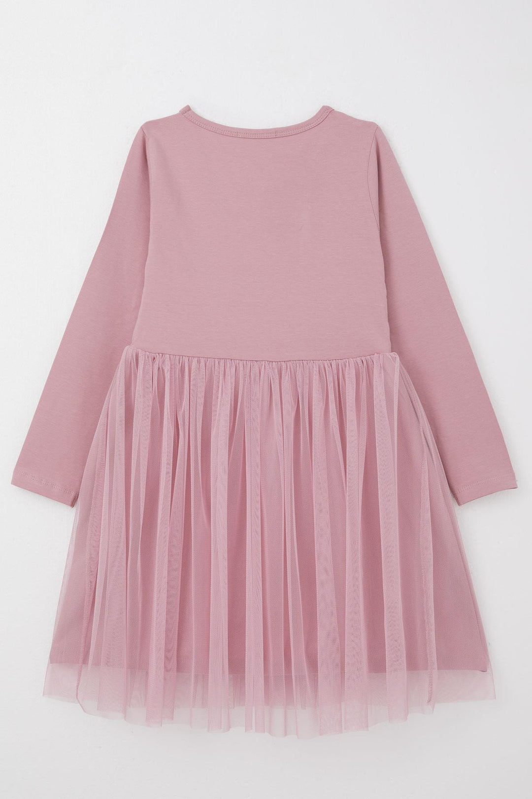 BRE Breeze Girl Child Long Dress with Flower Guipure Embroidery, 4-8 Years, Rose Pink - Ciudad de Huajuapam de León