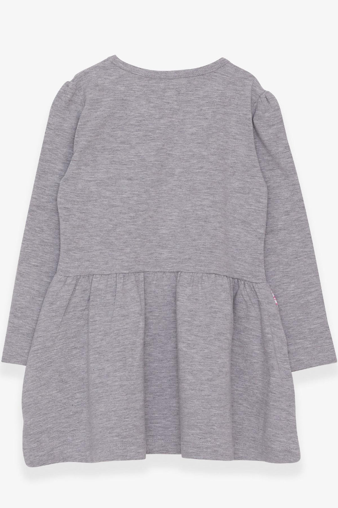 BRE Breeze Girl Child Long Sleeve Dress Floral Printed Patterned 3-7 Years, Grey Melange - Redditch