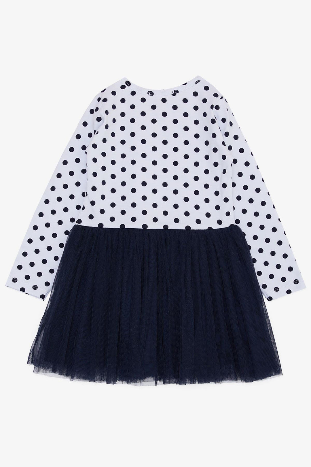 BRE Breeze Girl Child Long Sleeve Dress Thoughtful Girl Printed Polka Dot 2-6 Years, White - Watsonville