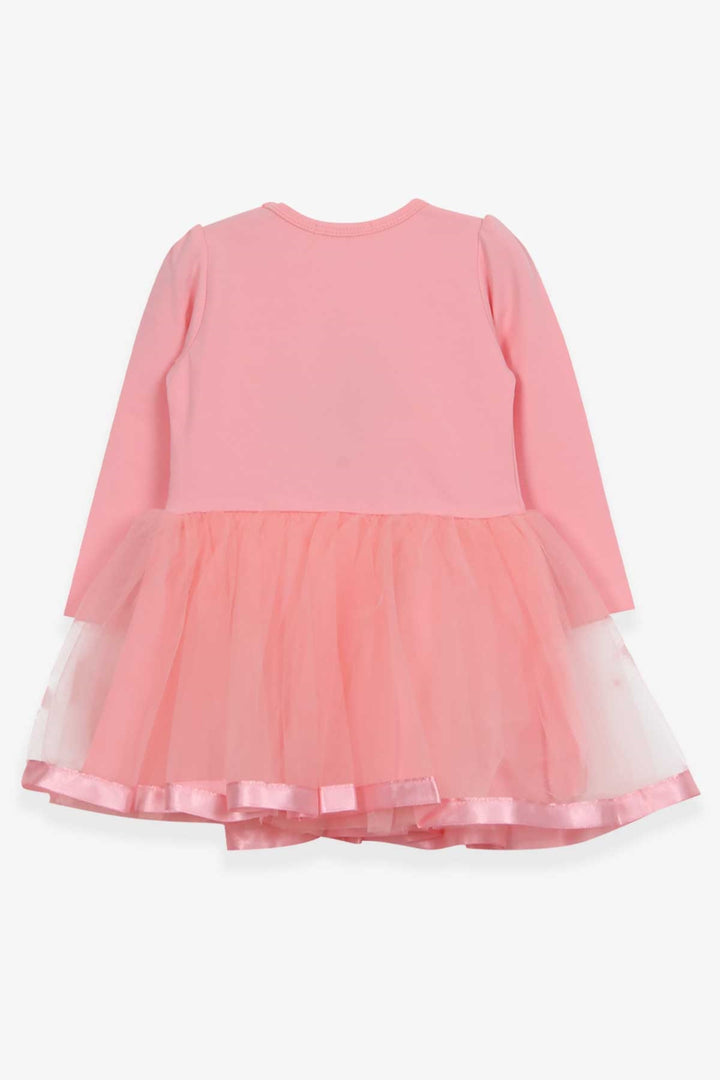 BRE Breeze Girl Child Long Sleeve Dress with Cat Embroidery Sequined 1.5-5 Years, Salmon - Nieuwegein