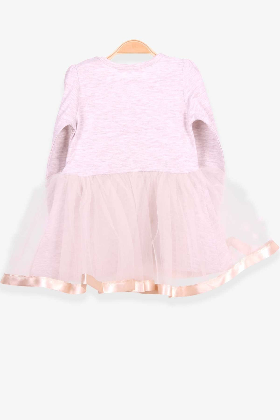 BRE Breeze Girl Child Long Sleeve Dress with Cat Embroidery Sequins 1.5-5 Years, Beige Melange - Reggio di Calabria