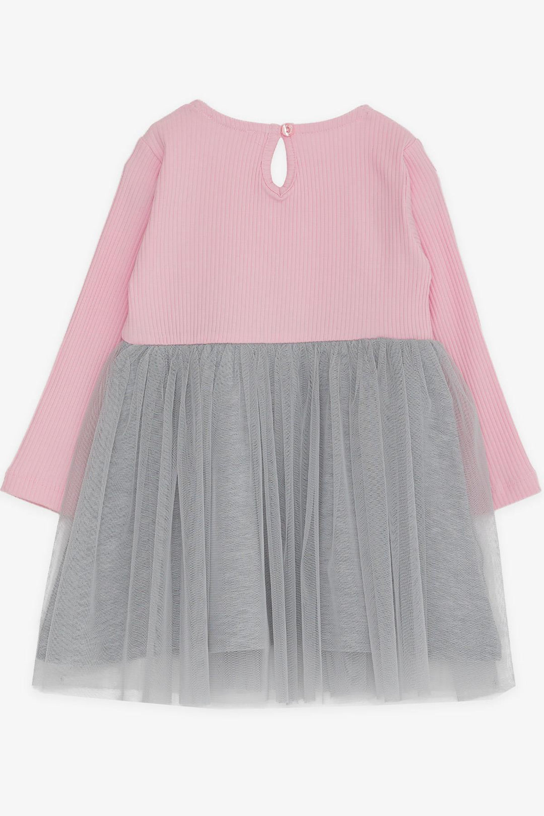 BRE Breeze Girl Child Long Sleeve Dress with Cat Embroidery, 1.5-5 Years, Pink - Langford Station