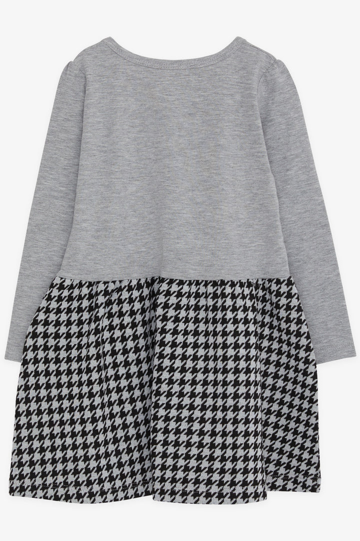 BRE Breeze Girl Child Long Sleeve Dress Girl Printed 3-8 Years, Grey Melange - Hampstead